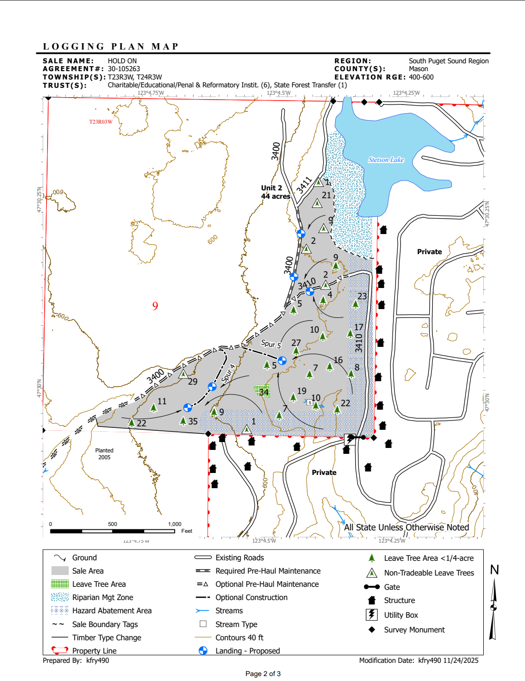 DNR Timber Sale Map